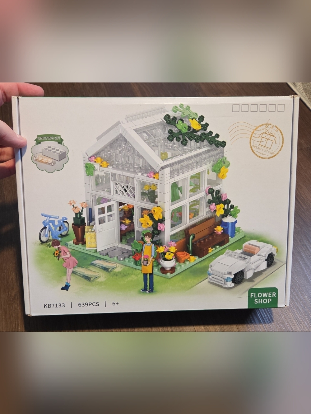 Mini Greenhouse Building Set with Floral Accents